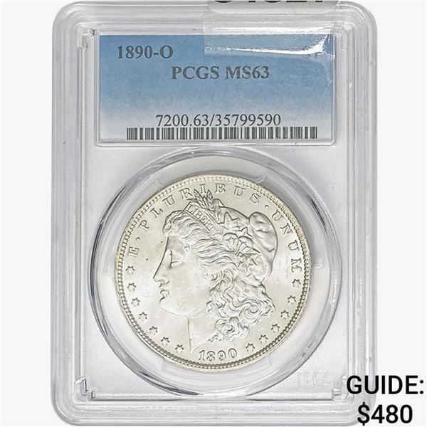 1890-O Morgan Silver Dollar PCGS MS63