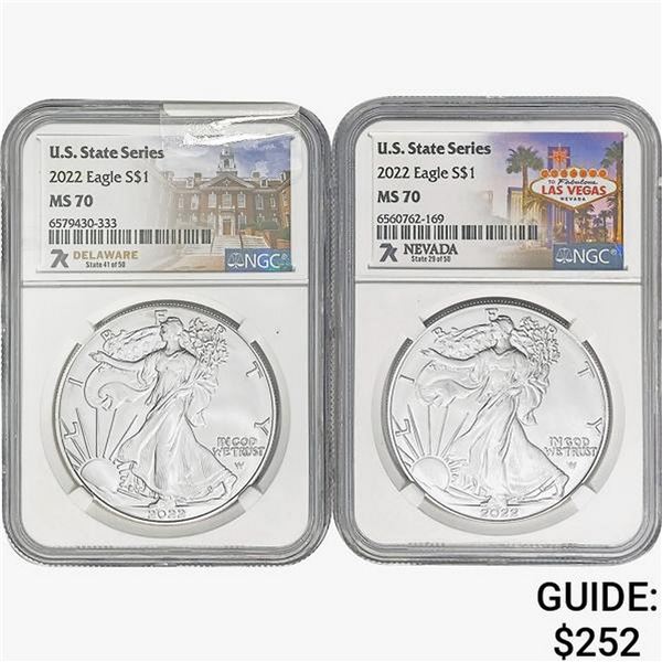 2022 [2] Silver Eagle NGC MS70