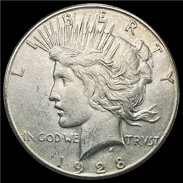 1928-S Silver Peace Dollar NEARLY UNCIRCULATED