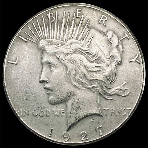 1927 Silver Peace Dollar NEARLY UNCIRCULATED