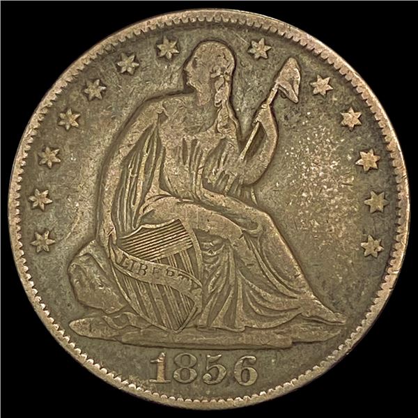 1856-O Seated Liberty Half Dollar LIGHTLY CIRCULATED