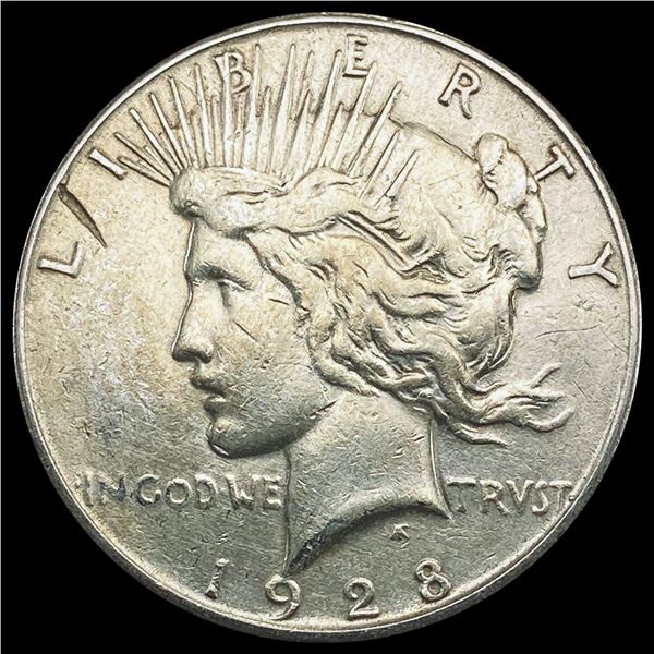 1928-S Silver Peace Dollar NEARLY UNCIRCULATED