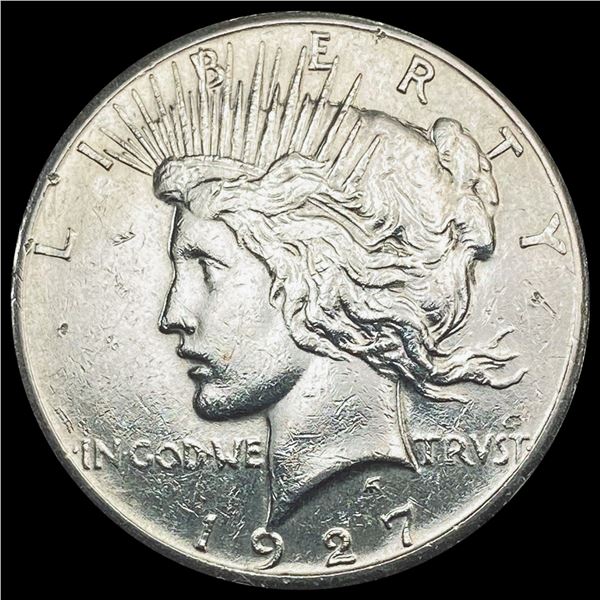 1927 Silver Peace Dollar NEARLY UNCIRCULATED