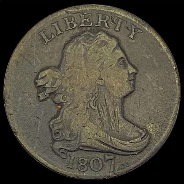 1807 Draped Bust Half Cent NICELY CIRCULATED