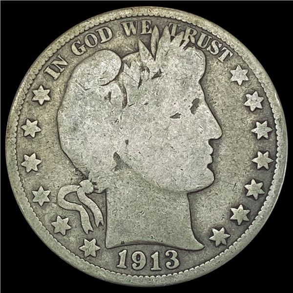 1913 Barber Half Dollar NICELY CIRCULATED