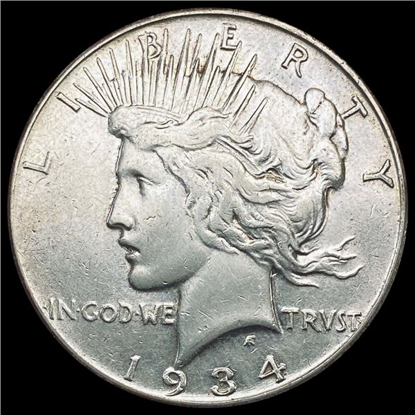 1934-S Silver Peace Dollar CLOSELY UNCIRCULATED
