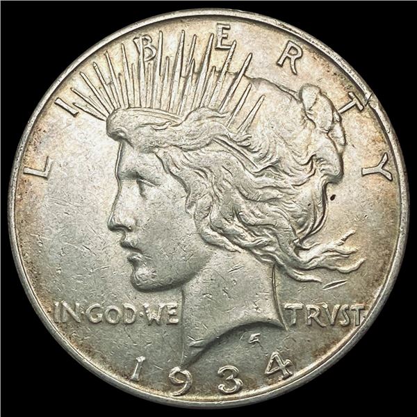 1934-S Silver Peace Dollar CLOSELY UNCIRCULATED