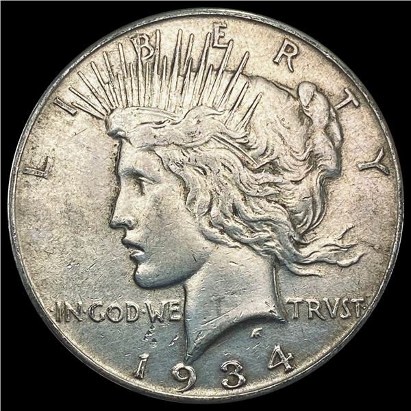1934 Silver Peace Dollar LIGHTLY CIRCULATED