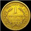 Image 2 : 1851 Rare Gold Dollar CLOSELY UNCIRCULATED