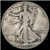 Image 1 : 1921-D Walking Liberty Half Dollar NICELY CIRCULATED