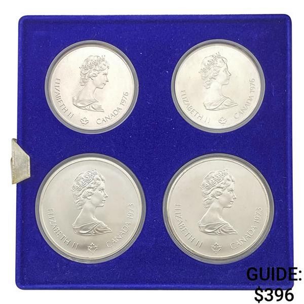 1976 Montreal Olympics $5/$10 Set 4.33oz ASW