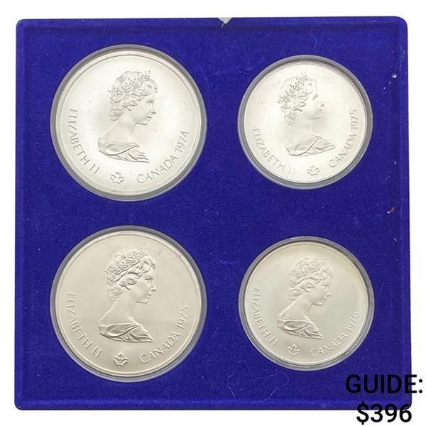 1976 Montreal Olympics $5/$10 Set 4.33oz ASW