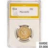 Image 1 : 1834 Capped Bust Quarter PGA AU53