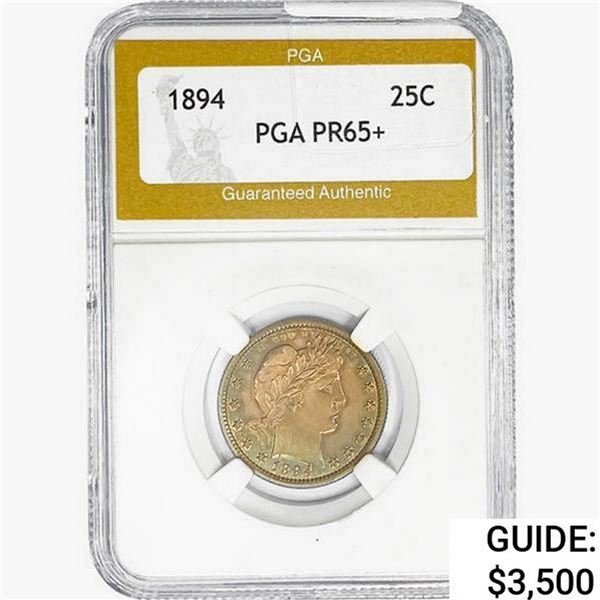 1894 Barber Quarter PGA PR65+