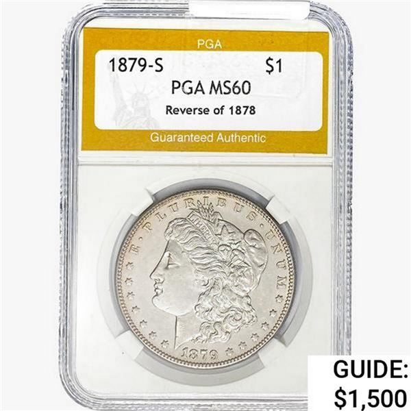 1879-S REV78 Morgan Silver Dollar PGA MS60