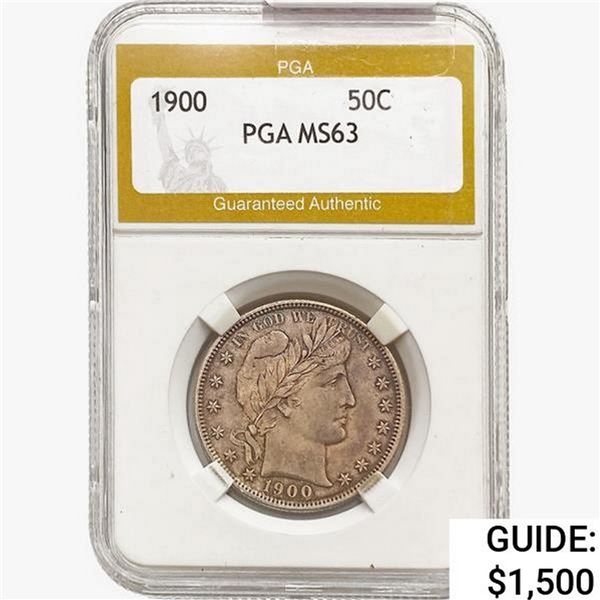 1900 Barber Half Dollar PGA MS63