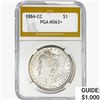 1884-CC Morgan Silver Dollar PGA MS63+