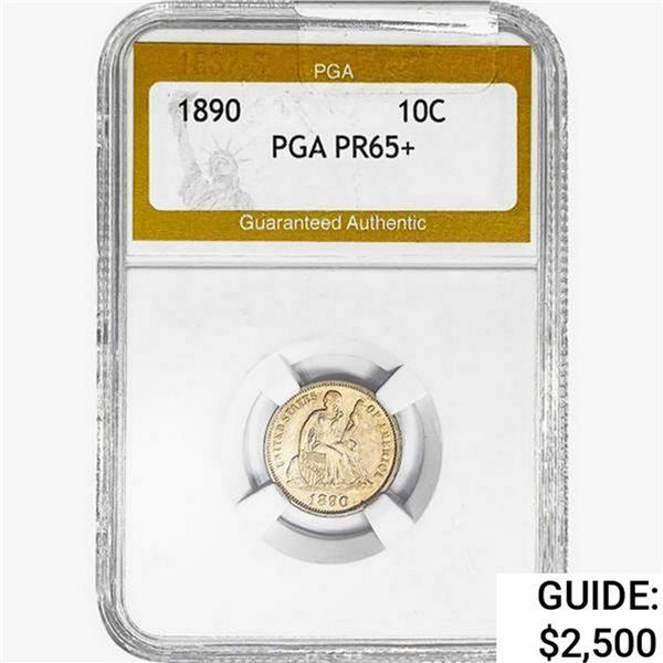 1890 Seated Liberty Dime PGA PR65+