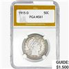1915-D Barber Half Dollar PGA MS61