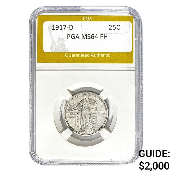 1917-D Standing Liberty Quarter PGA MS64