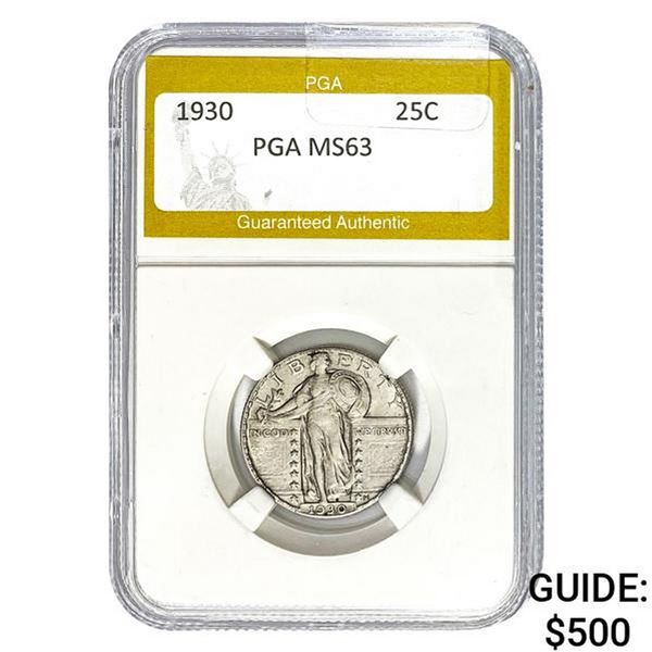 1930 Standing Liberty Quarter PGA MS63