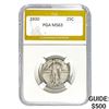 Image 1 : 1930 Standing Liberty Quarter PGA MS63