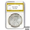 Image 1 : 2011 $1 Silver Eagle PGA MS70