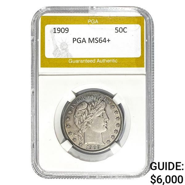 1909 Barber Half Dollar PGA MS64+