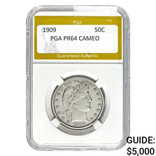 1909 50C PGA PR64 CAMEO