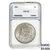 Image 1 : 1891 Morgan Silver Dollar NNC MS-65
