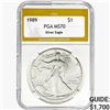 1989 American Silver Eagle PGA MS70