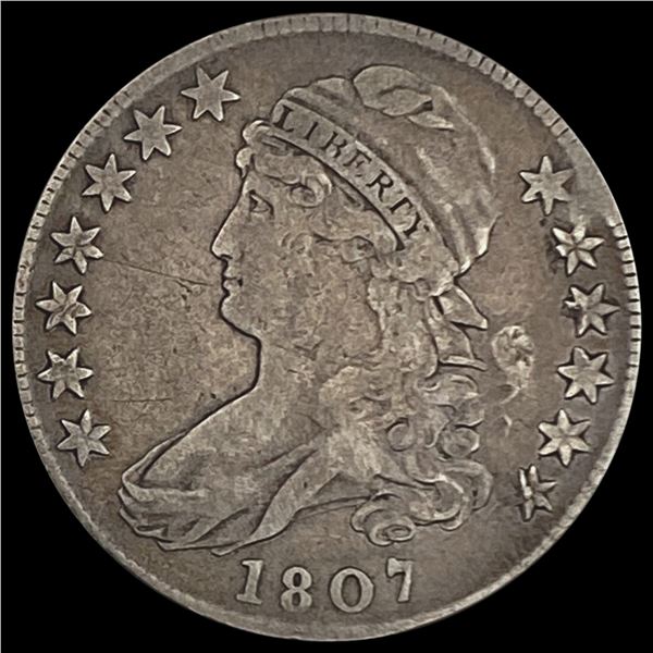 1807 Capped Bust Half Dollar LIGHTLY CIRCULATED