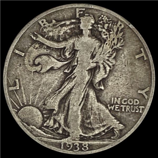1938-D Walking Liberty Half Dollar LIGHTLY CIRCULATED