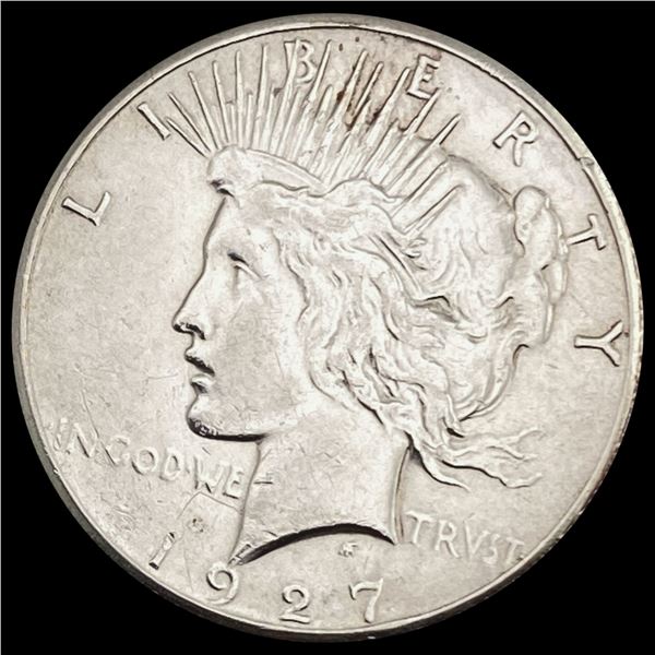 1927 Silver Peace Dollar CHOICE AU