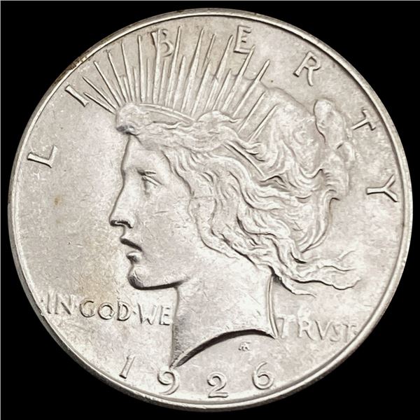 1926-S Silver Peace Dollar CHOICE AU