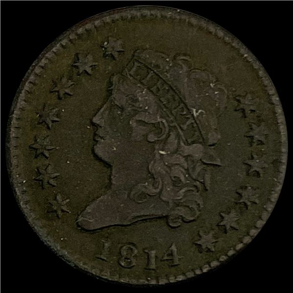 1814 Classic Head Large Cent NEARLY UNCIRCULATED