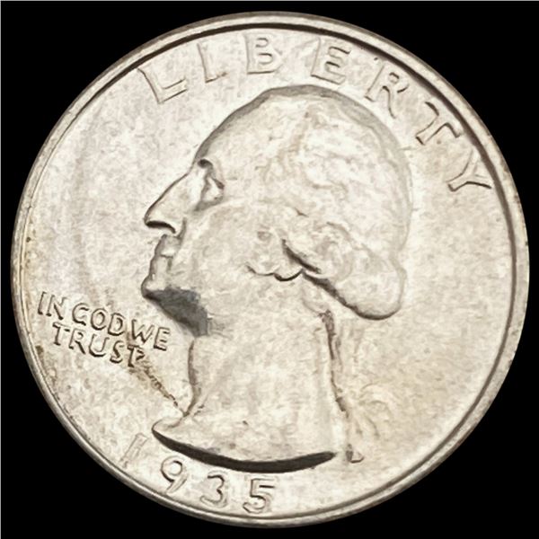 1935-S Washington Silver Quarter GEM BU