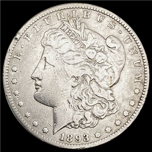 1893-CC Morgan Silver Dollar LIGHTLY CIRCULATED