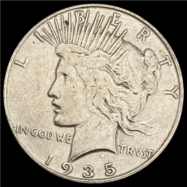 1935-S Silver Peace Dollar LIGHTLY CIRCULATED