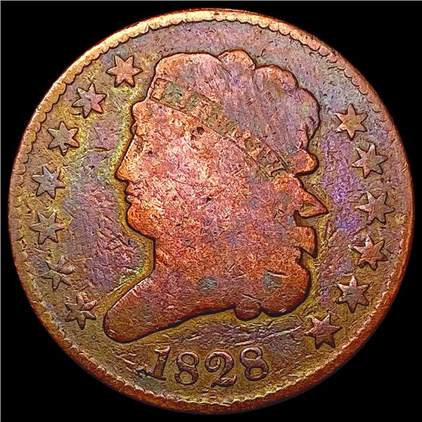 1828 Classic Head Half Cent NICELY CIRCULATED
