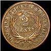 Image 2 : 1866 Two Cent Piece NEARLY UNCIRCULATED