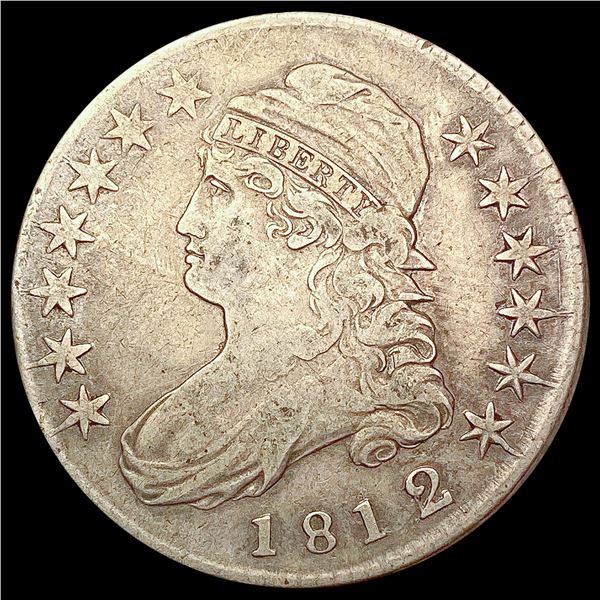 1812/1 Capped Bust Half Dollar ABOUT UNCIRCULATED