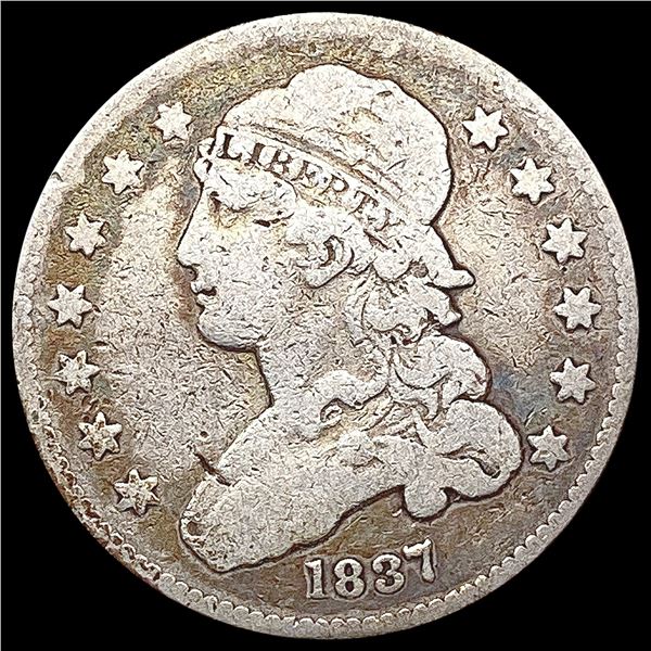 1837 Capped Bust Quarter LIGHTLY CIRCULATED