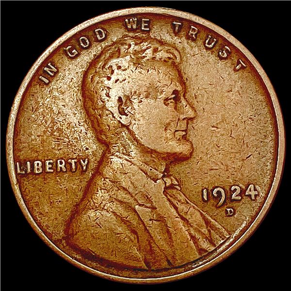 1924-D Wheat Cent NEARLY UNCIRCULATED