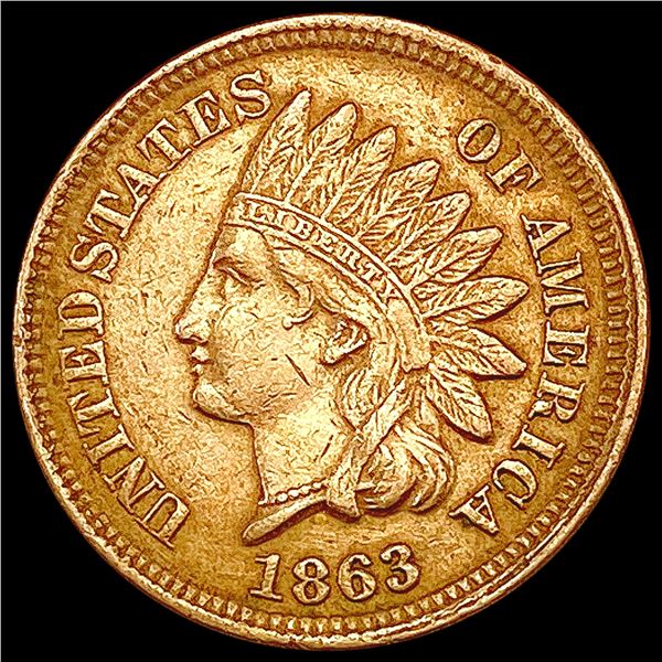 1863 Indian Head Cent CLOSELY UNCIRCULATED