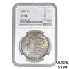 Image 1 : 1885 Morgan Silver Dollar NGC AU58