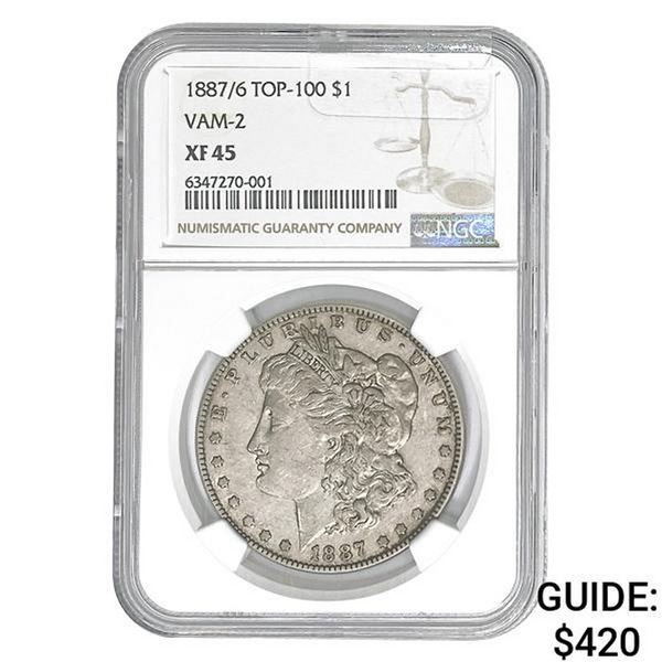 1887/ 6 Morgan Silver Dollar NGC XF45 VAM-2