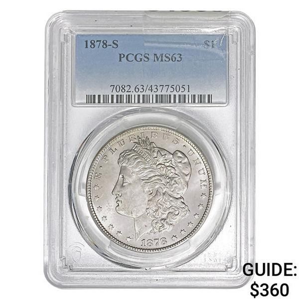 1878-S Morgan Silver Dollar PCGS MS63