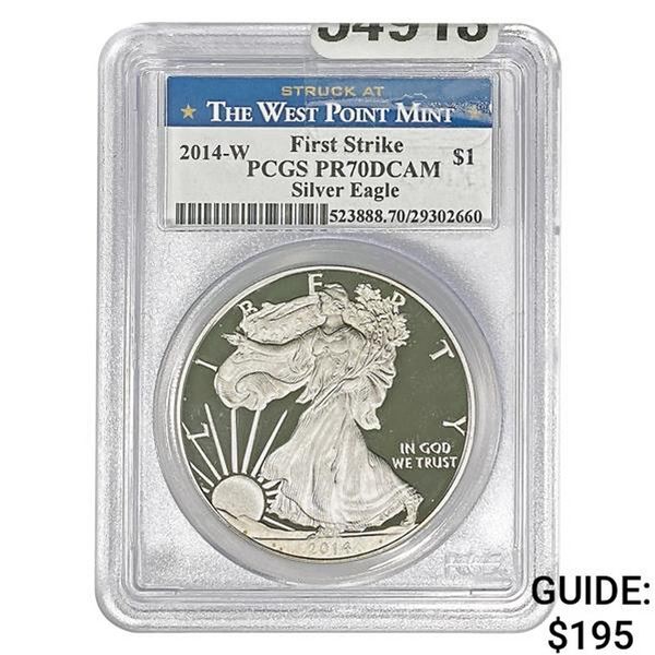 2014-W Silver Eagle PCGS PR70 DCAM First Strike