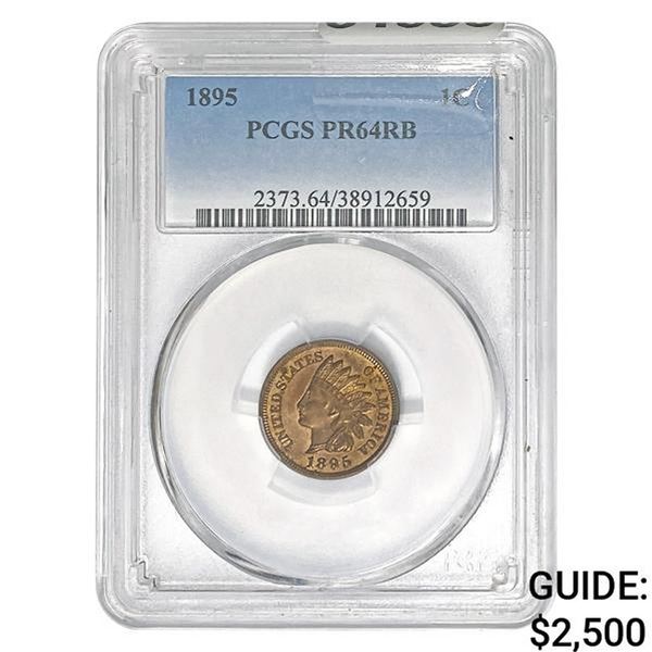 1895 Indian Head Cent PCGS PR64 RB